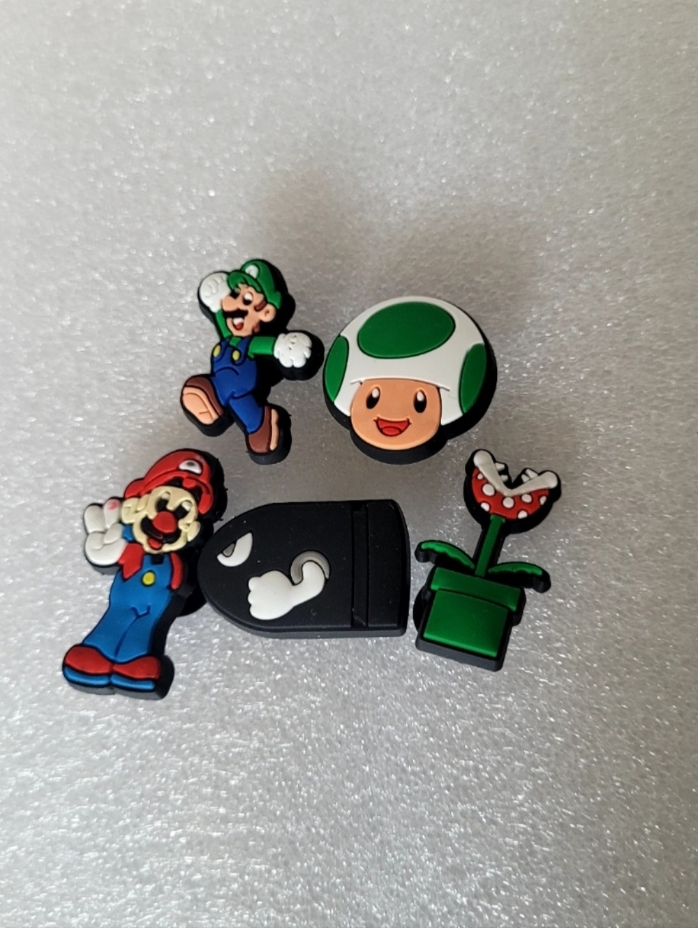 5pc Super Mario Croc Charm Jibbitz